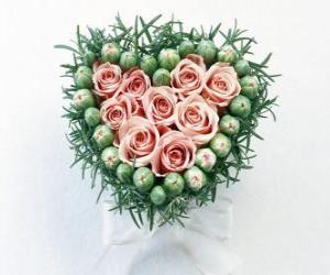 Rompicapo di Cuore pieno di fiori