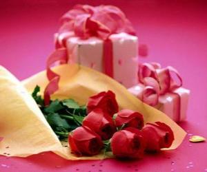 Rompicapo di Rose rosse e un regalo per San Valentino