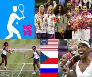 Rompicapo di Tennis doppio femminile LDN 12