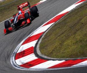 Rompicapo di Timo Glock - Virgin - Shanghai 2010