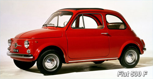 Fiat 500 rossa puzzle